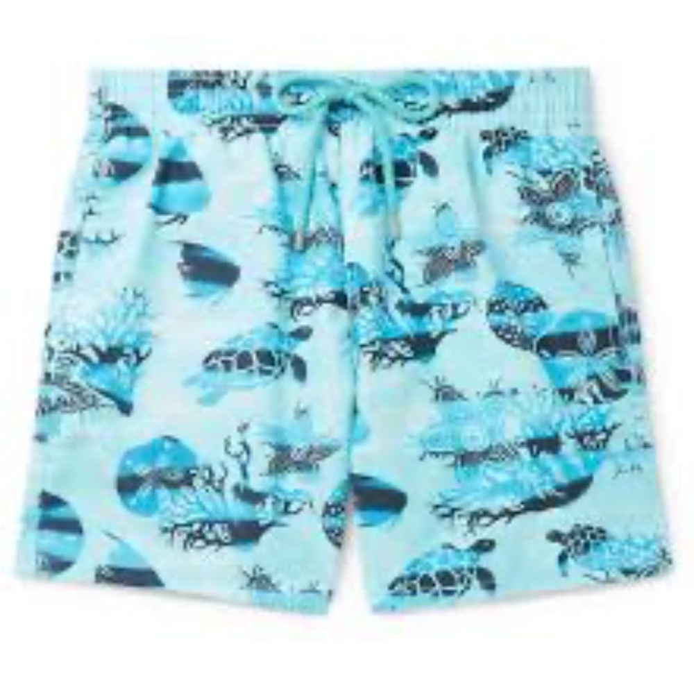 Vilebrequin 100% authentic Turquoise and Black Swim Shorts boys size 14 ans